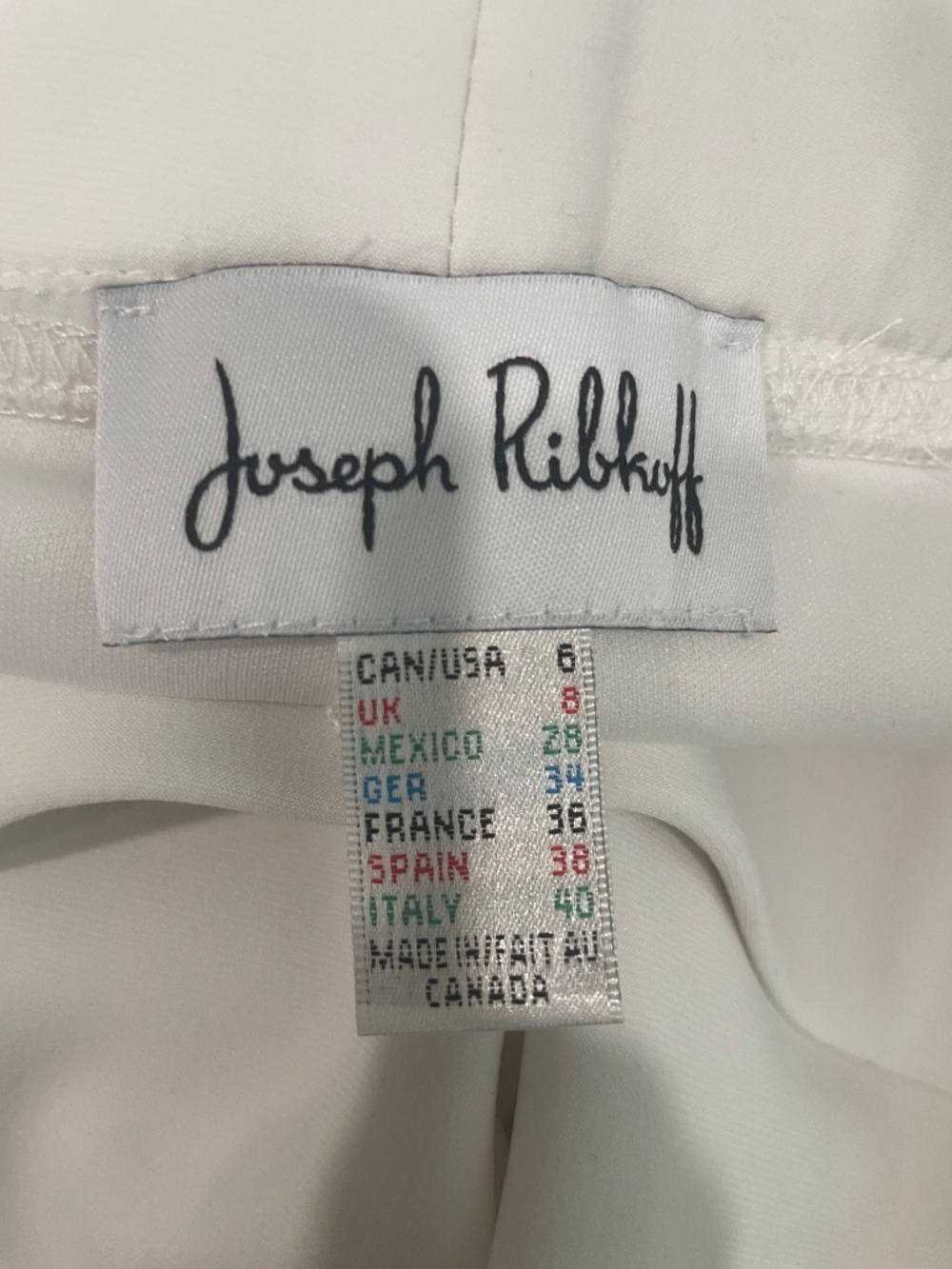 Joseph Ribkoff White Pants - Picture 2 of 3